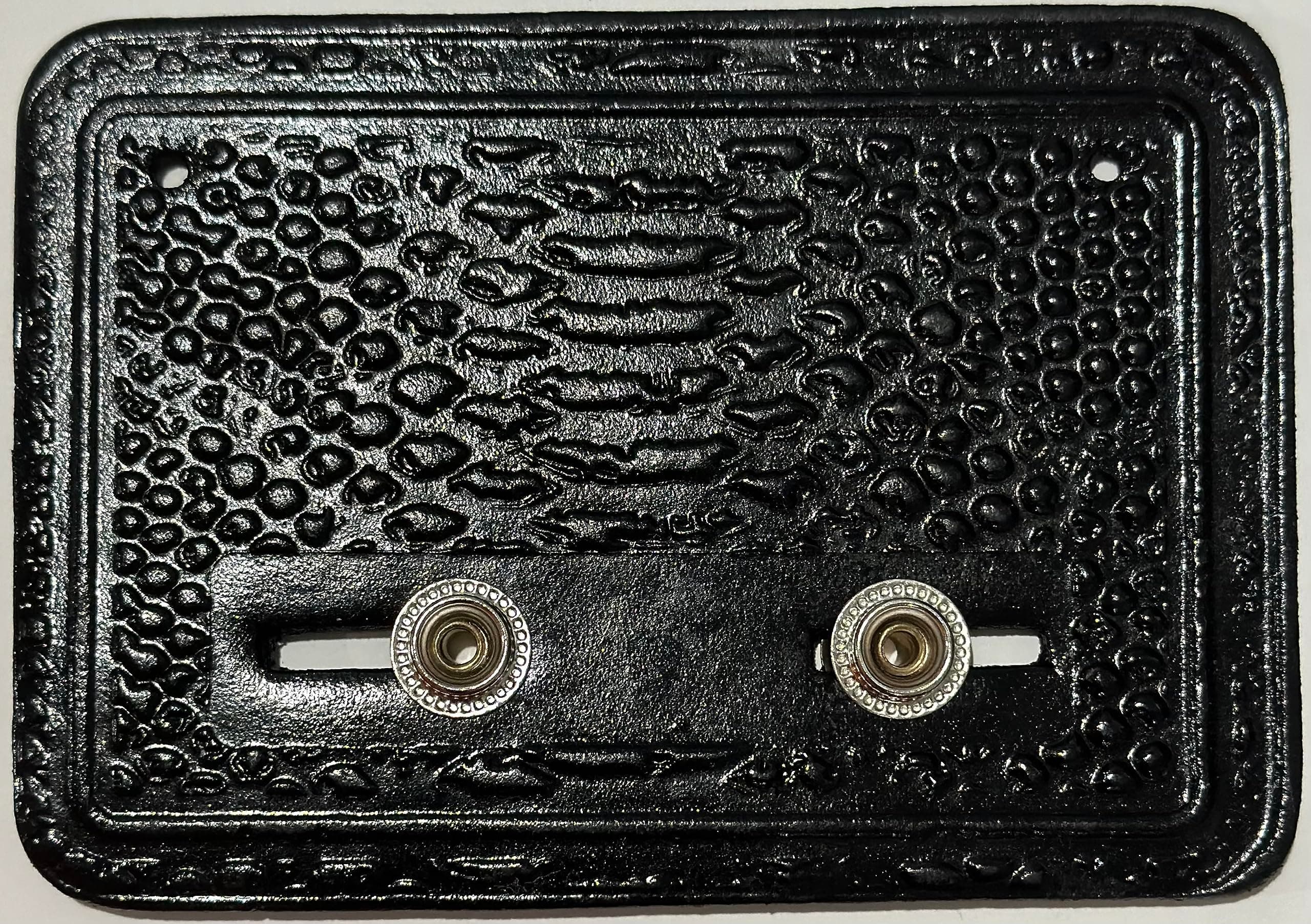 Wrestlers Belt Wall Mount Leather Wall Hanger Black