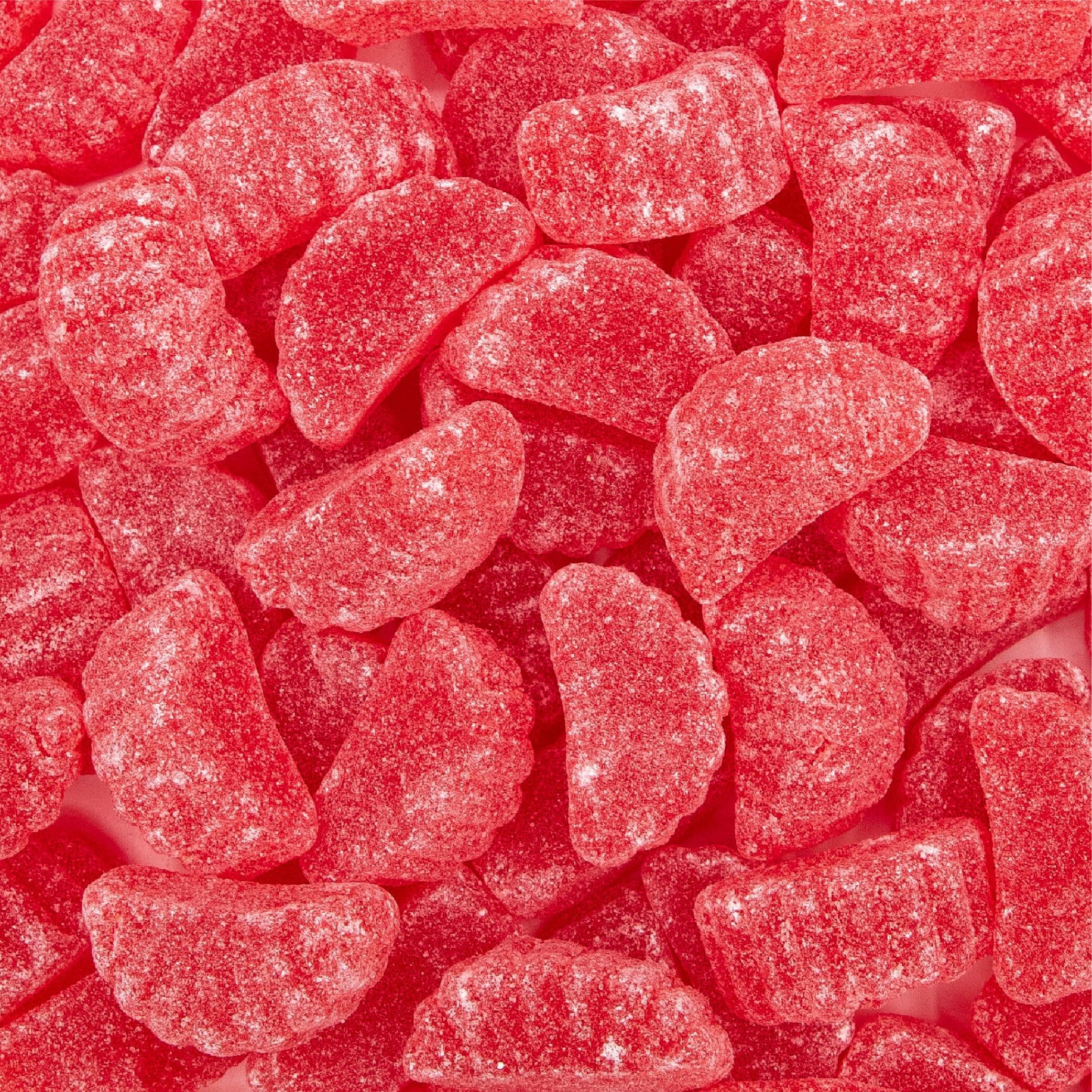 Cherry Slices Jelly Candy | 2 Pound Bag | Soft Sugar Dusted Fruit Slices with Classic Cherry Flavor | Fruit Jellies for Holiday Candy Buffets, Decoration, and Party Favors