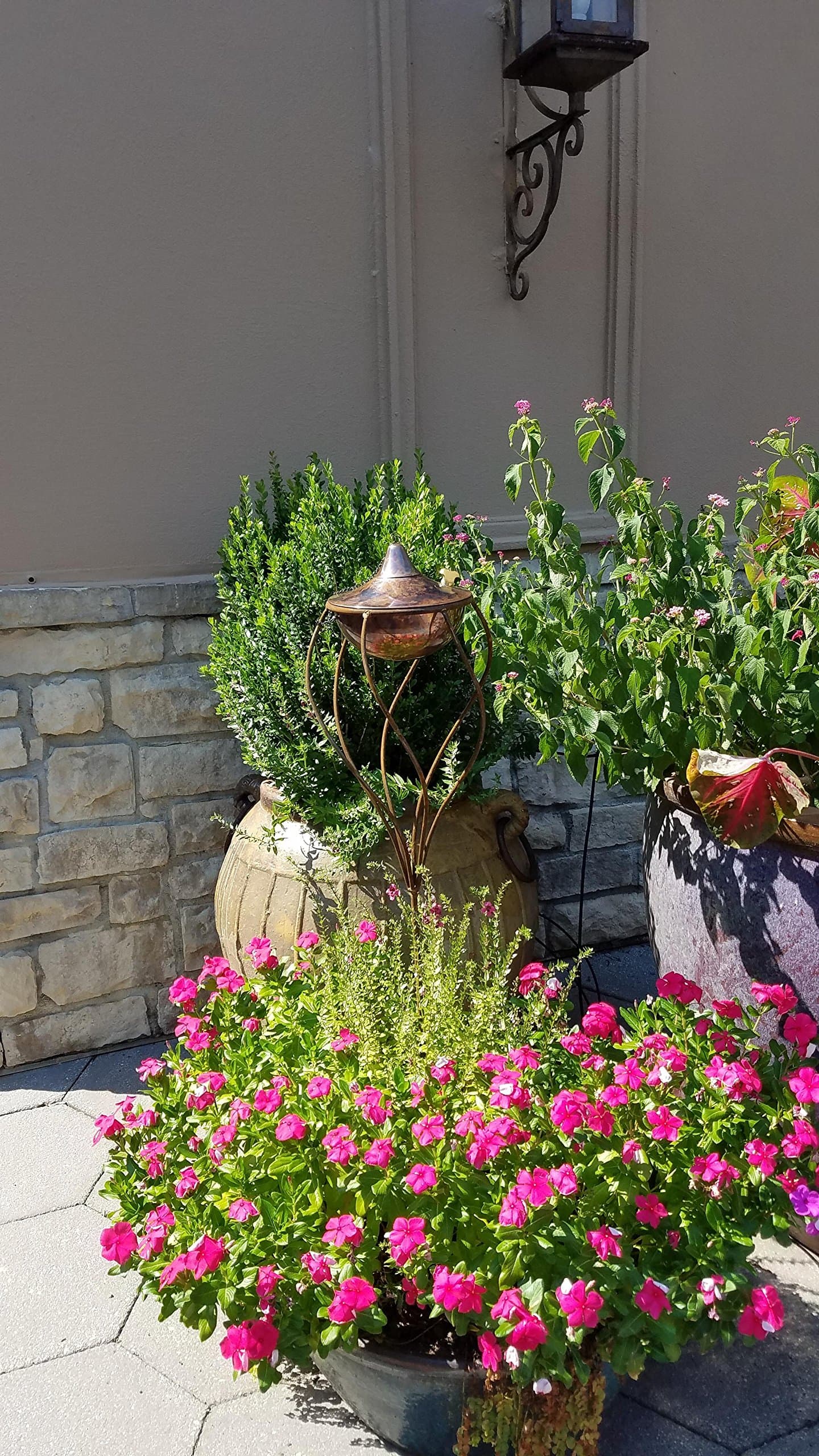 Passage TS48-1204-CB-TT Torch Planter Staff, Burnt Copper