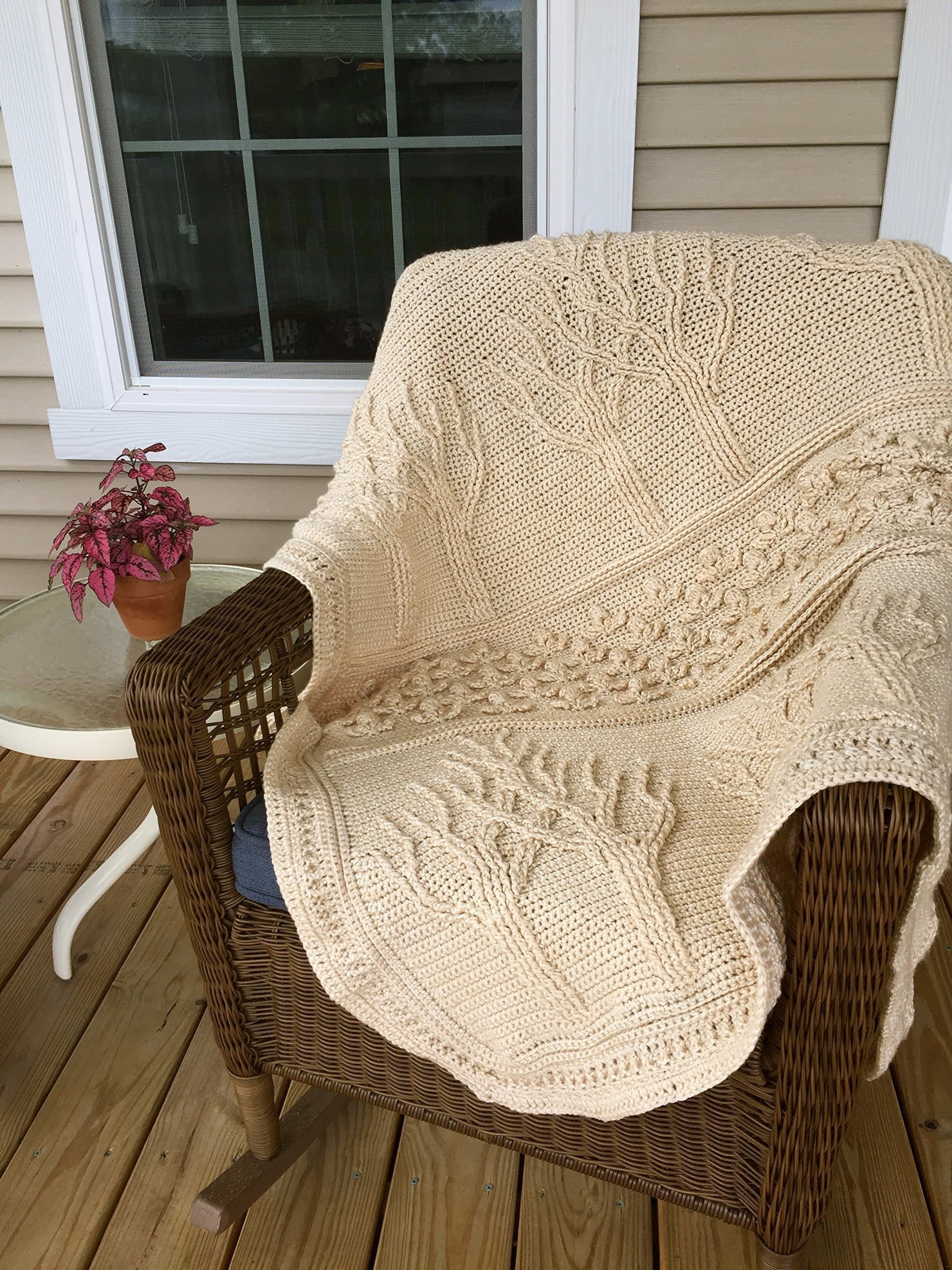 Crochet Tree of Life Afghan